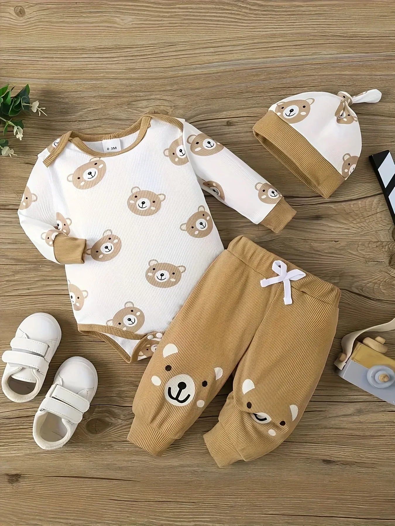 Baby Boy Outfit Set – Cozy Bear Style for Little Adventures - LunaKit Baby
