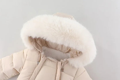 Baby Girl Winter Romper – Ultimate Cozy Protection for Cold Days - LunaKit Baby