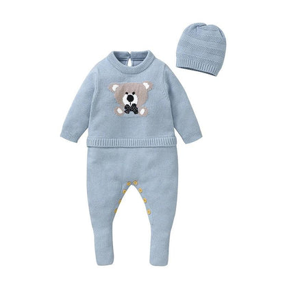 Baby Knitted Romper Set – Cozy Style for Chilly Little Days - LunaKit Baby
