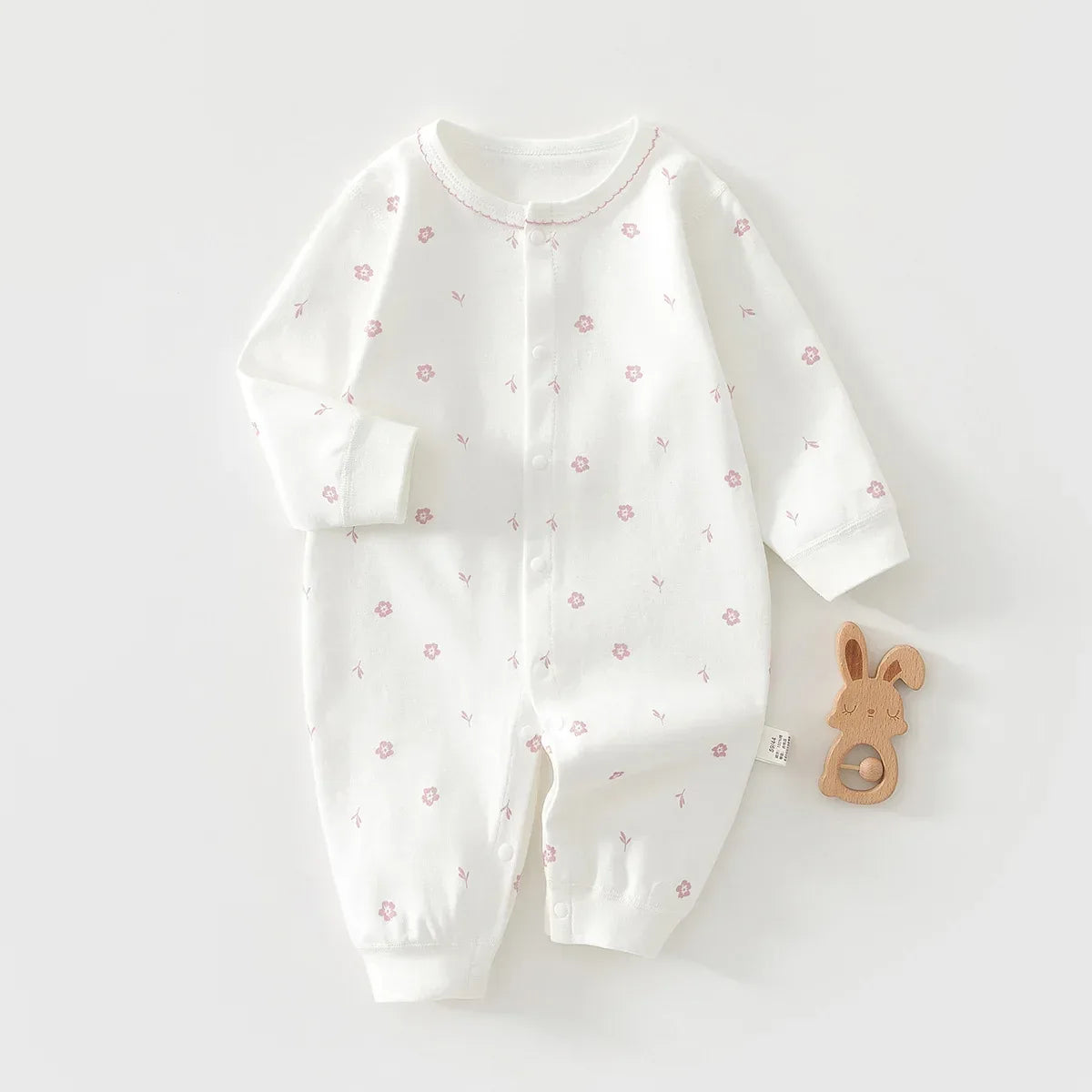 Baby Cotton Loungewear Onesie – Soft Comfort for Cozy Home Days - LunaKit Baby