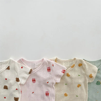 Baby Summer Romper & Hat Set – Cool Playful Style for Sunny Days - LunaKit Baby