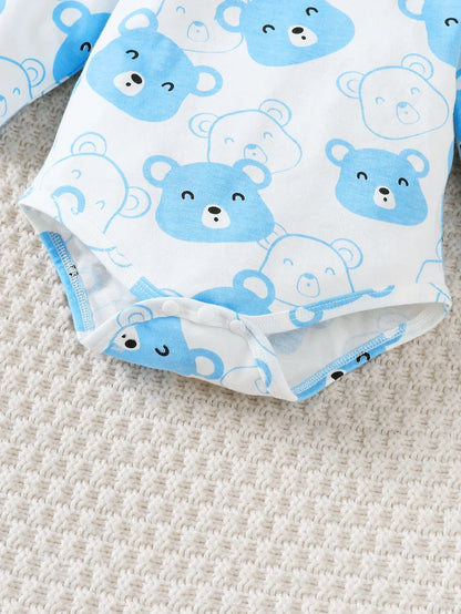 Baby Boy 4-Piece Outfit Set – Bear Style for Sweet Little Days - LunaKit Baby