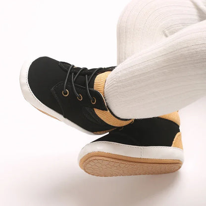 Baby First Walking Shoes – Sporty High-Top Support for Tiny Steps - LunaKit Baby