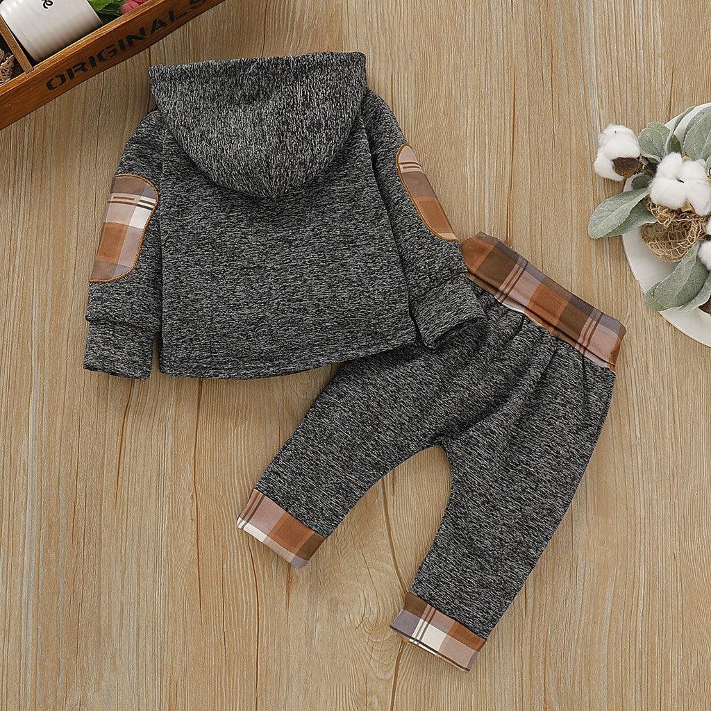 Toddler Outfit Set – Cozy Hooded Comfort for Everyday Adventures - LunaKit Baby