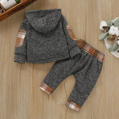 Toddler Outfit Set – Cozy Hooded Comfort for Everyday Adventures - LunaKit Baby