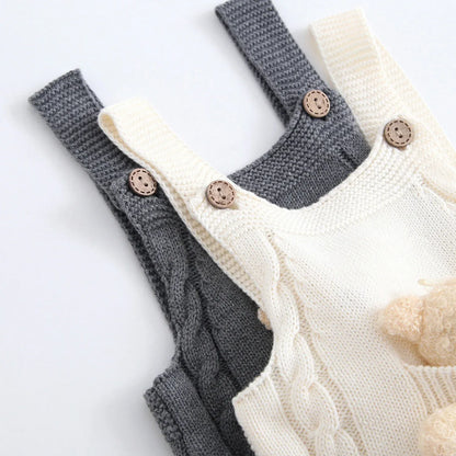 Spring Knit Baby Overalls – Light Comfort for Little Explorers - LunaKit Baby