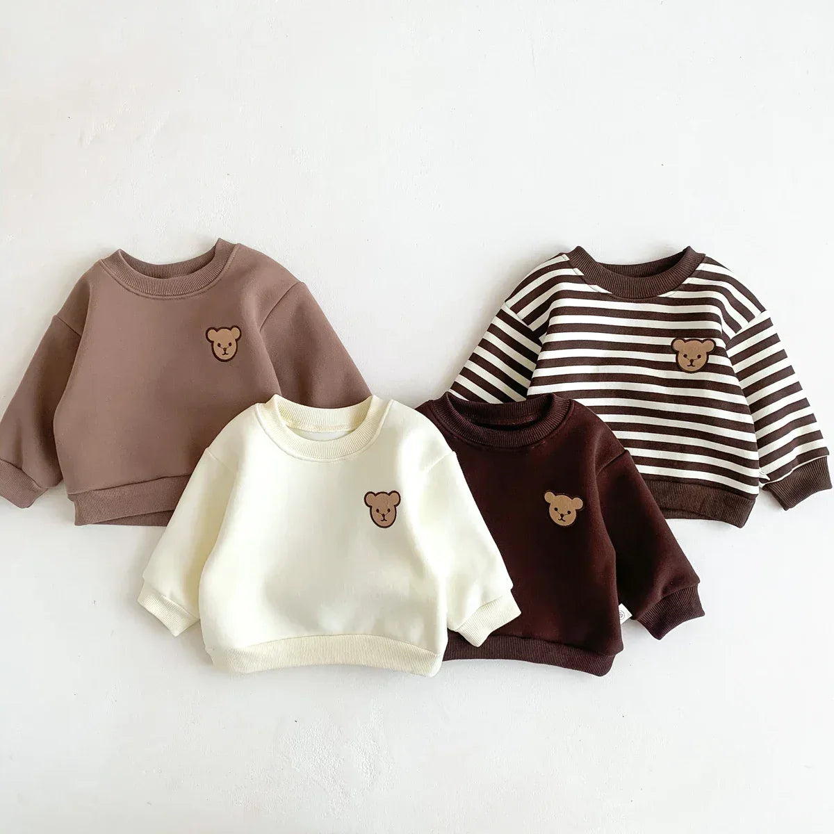 Baby Korean Style Sweatshirt – Cozy Fleece Warmth for Winter - LunaKit Baby