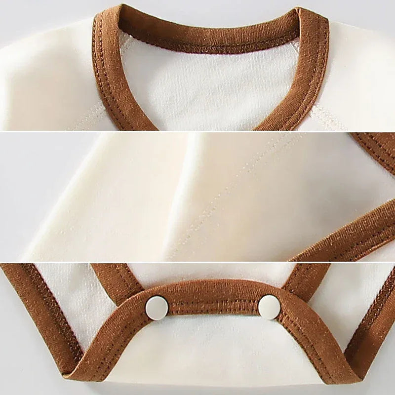 Baby Bear Romper & Beanie Set – Korean Style Comfort for Little Ones - LunaKit Baby