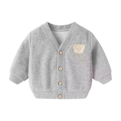 Toddler Bear Knit Cardigan – Cozy Warmth with Cute Charm - LunaKit Baby