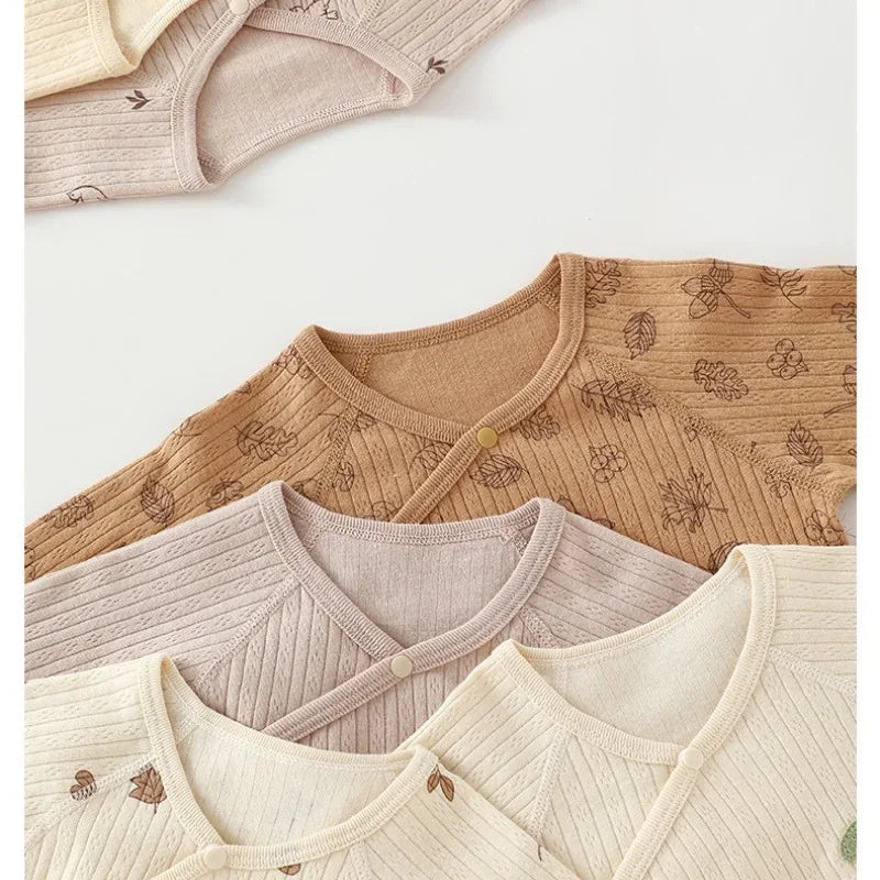 Baby Cotton Belly Guard Romper – Extra Warmth for Gentle Care - LunaKit Baby