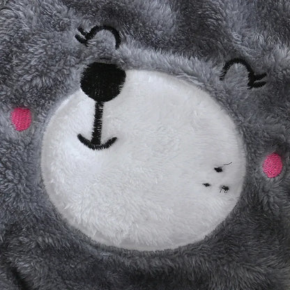 Baby Plush Animal Romper – Cozy Cuteness for Cool Days - LunaKit Baby