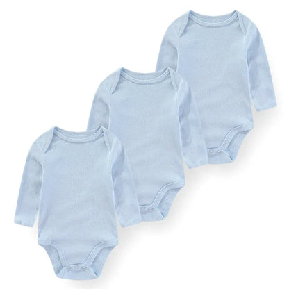 Newborn Cotton 3-Piece Bodysuit Set – Soft Everyday Comfort - LunaKit Baby