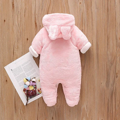 Baby Plush Animal Romper – Cozy Cuteness for Cool Days - LunaKit Baby