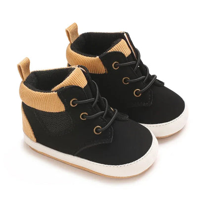 Baby First Walking Shoes – Sporty High-Top Support for Tiny Steps - LunaKit Baby