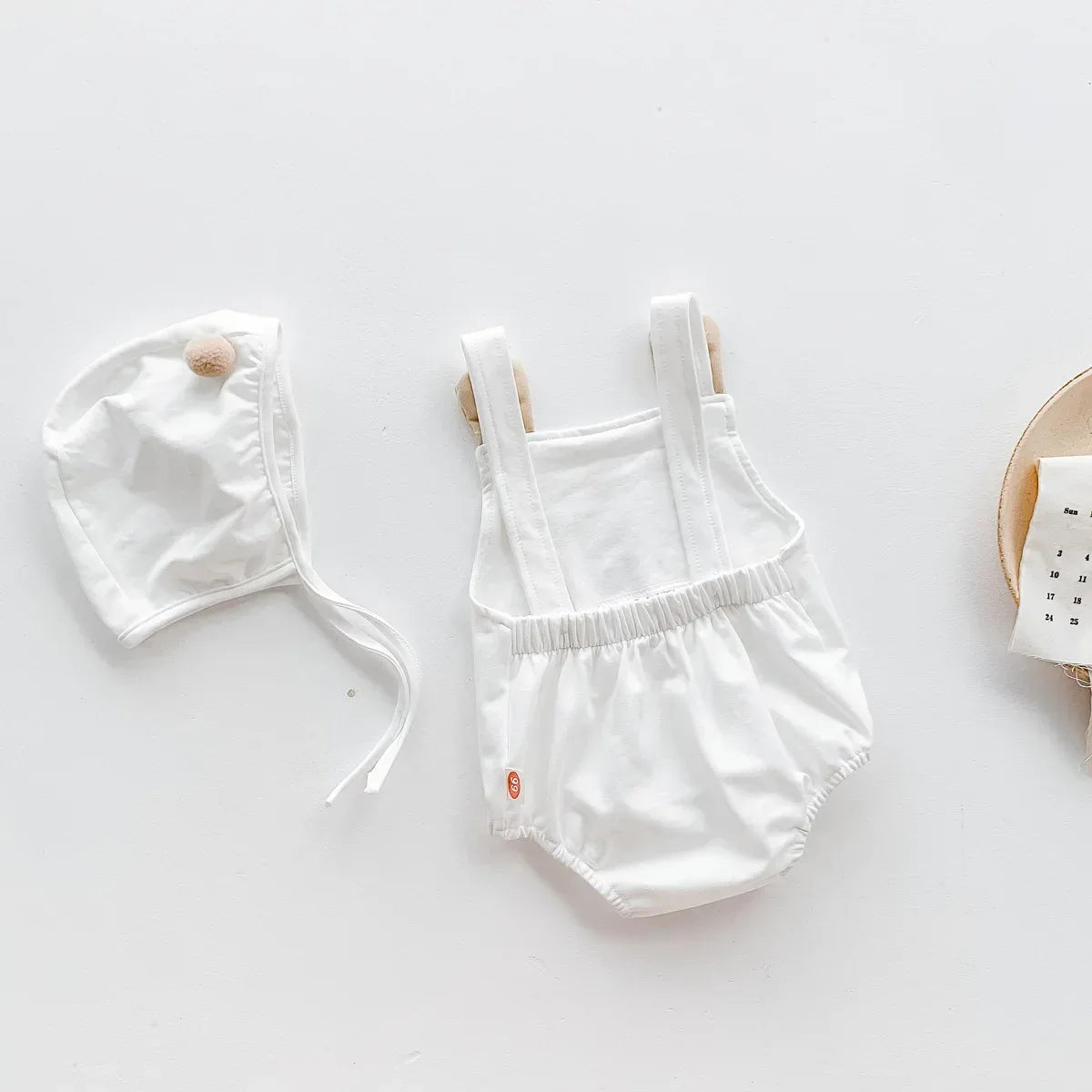 Baby Bear Jumpsuit & Hat Set – Sweet Summer Comfort with Charm - LunaKit Baby