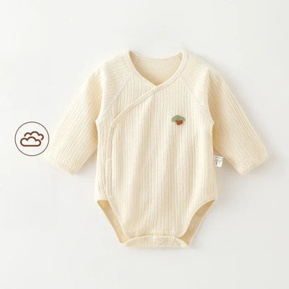 Baby Cotton Belly Guard Romper – Extra Warmth for Gentle Care - LunaKit Baby
