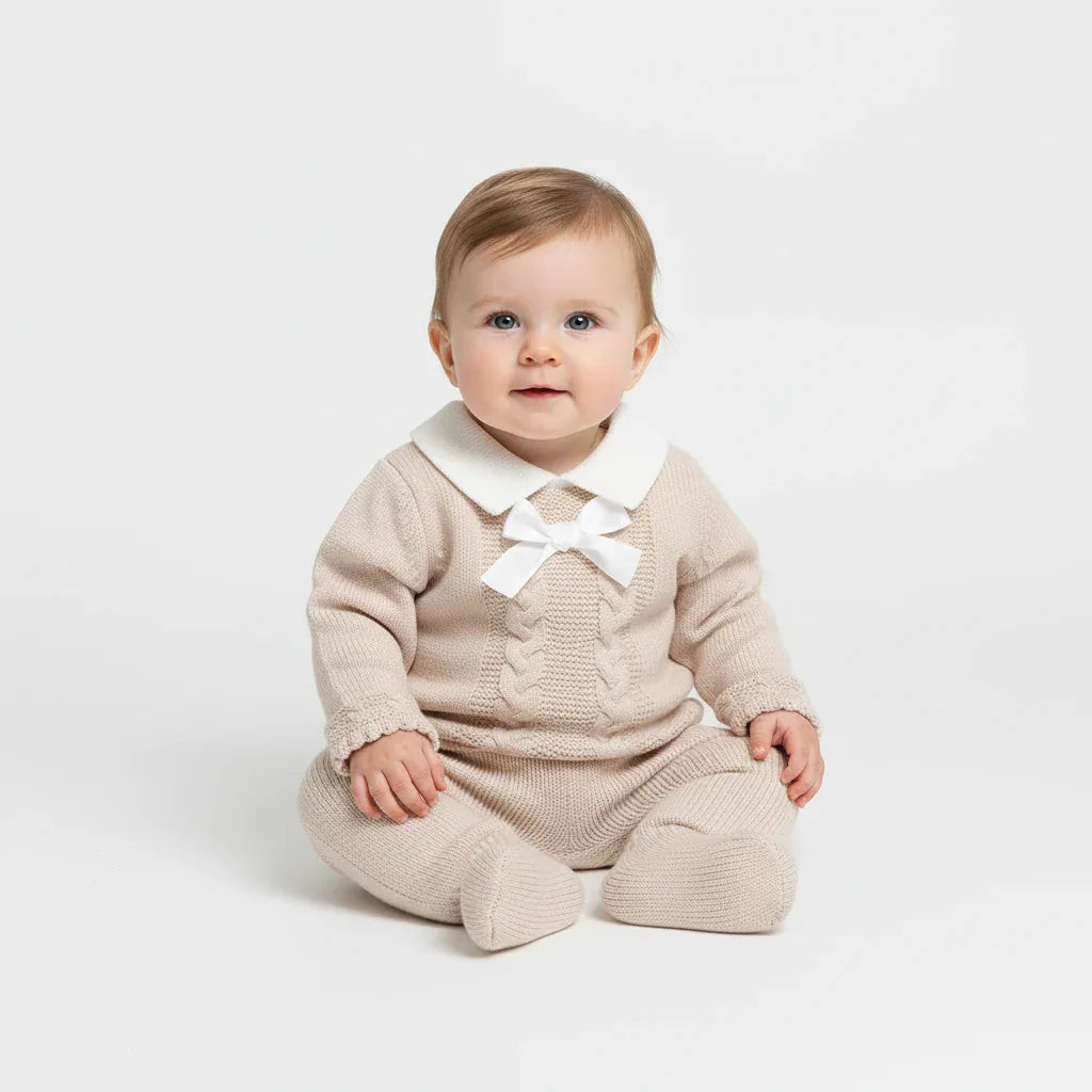 Baby Girl Sweater Outfit Set – Elegant Comfort for Little Moments - LunaKit Baby