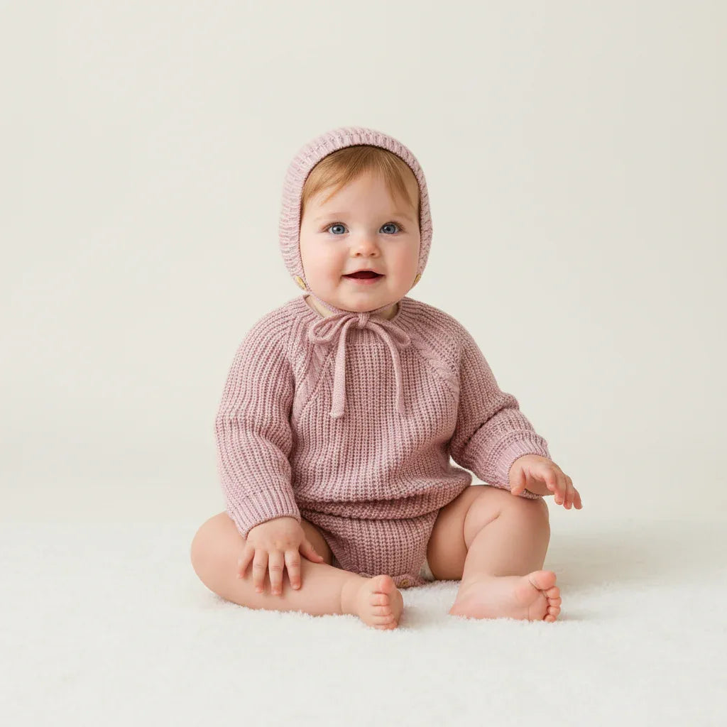 Baby Romper & Hat Set – Cozy Comfort for Sweet Little Days - LunaKit Baby