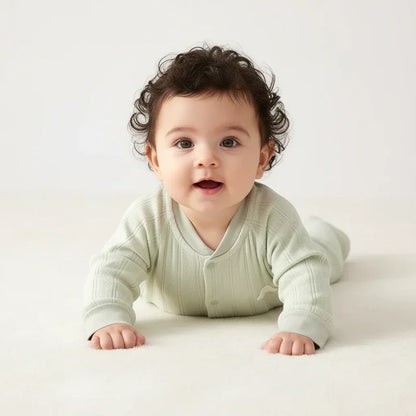 Baby Cotton Sleep Romper – Soft Comfort for Sweet Dreams - LunaKit Baby