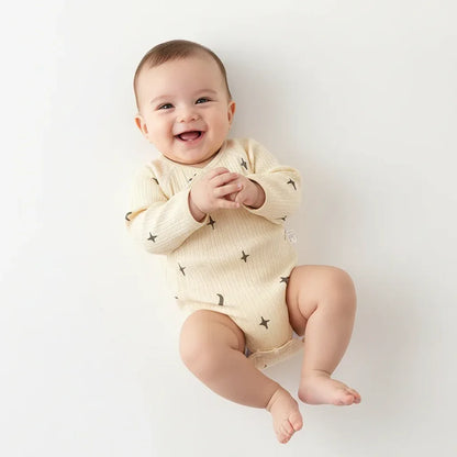 Baby Cotton Belly Guard Romper – Extra Warmth for Gentle Care - LunaKit Baby