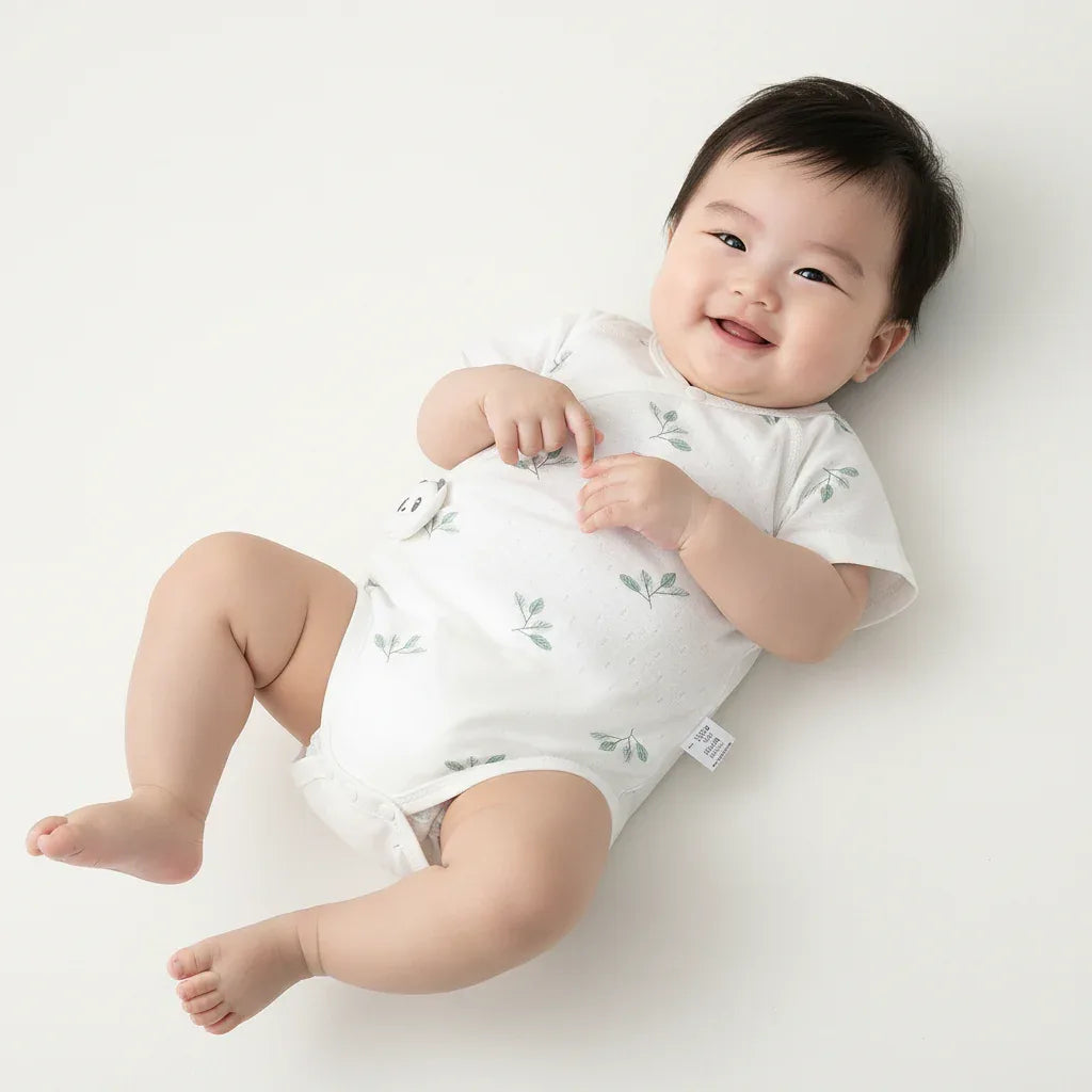 Baby Cotton Triangle Jumpsuit – Cool Comfort for Sunny Days - LunaKit Baby