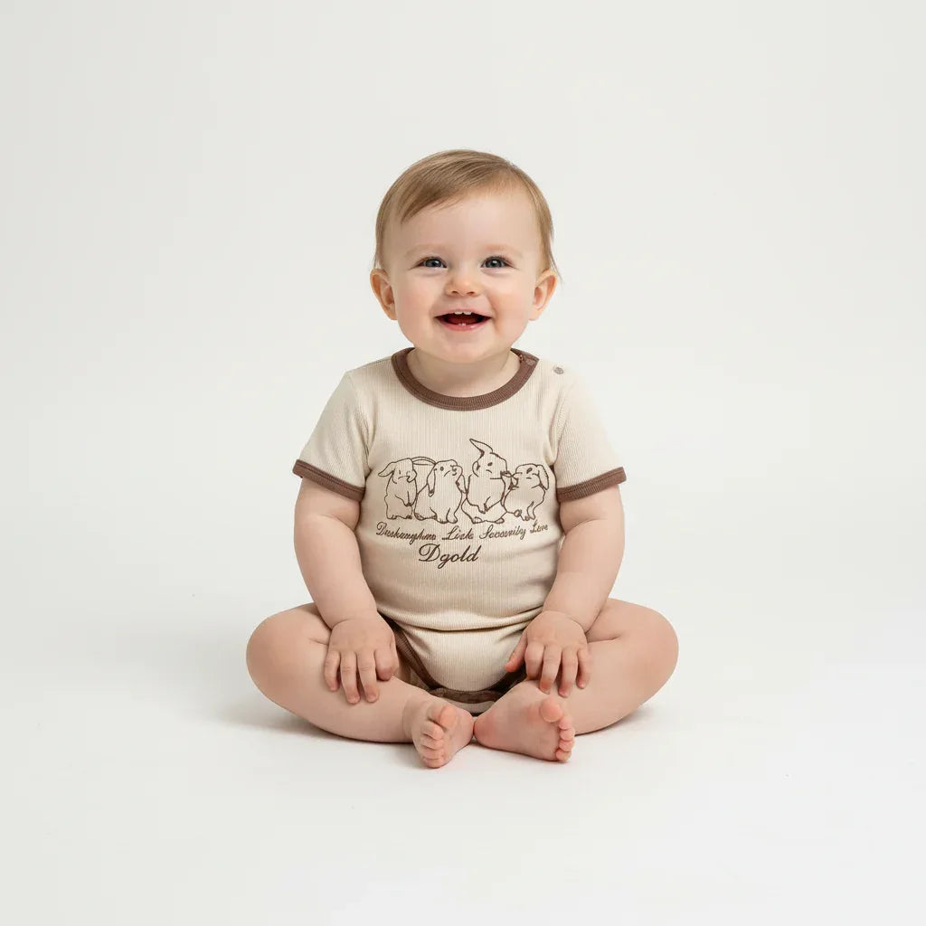 Baby Korean Style Summer Jumpsuit – Cool Minimal Charm - LunaKit Baby