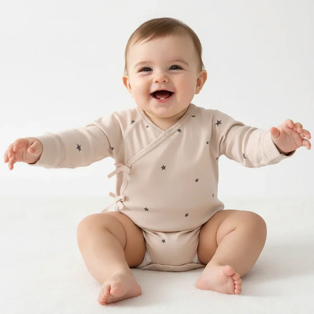 Baby Cotton Star Bodysuit – Soft Comfort for Little Stars - LunaKit Baby
