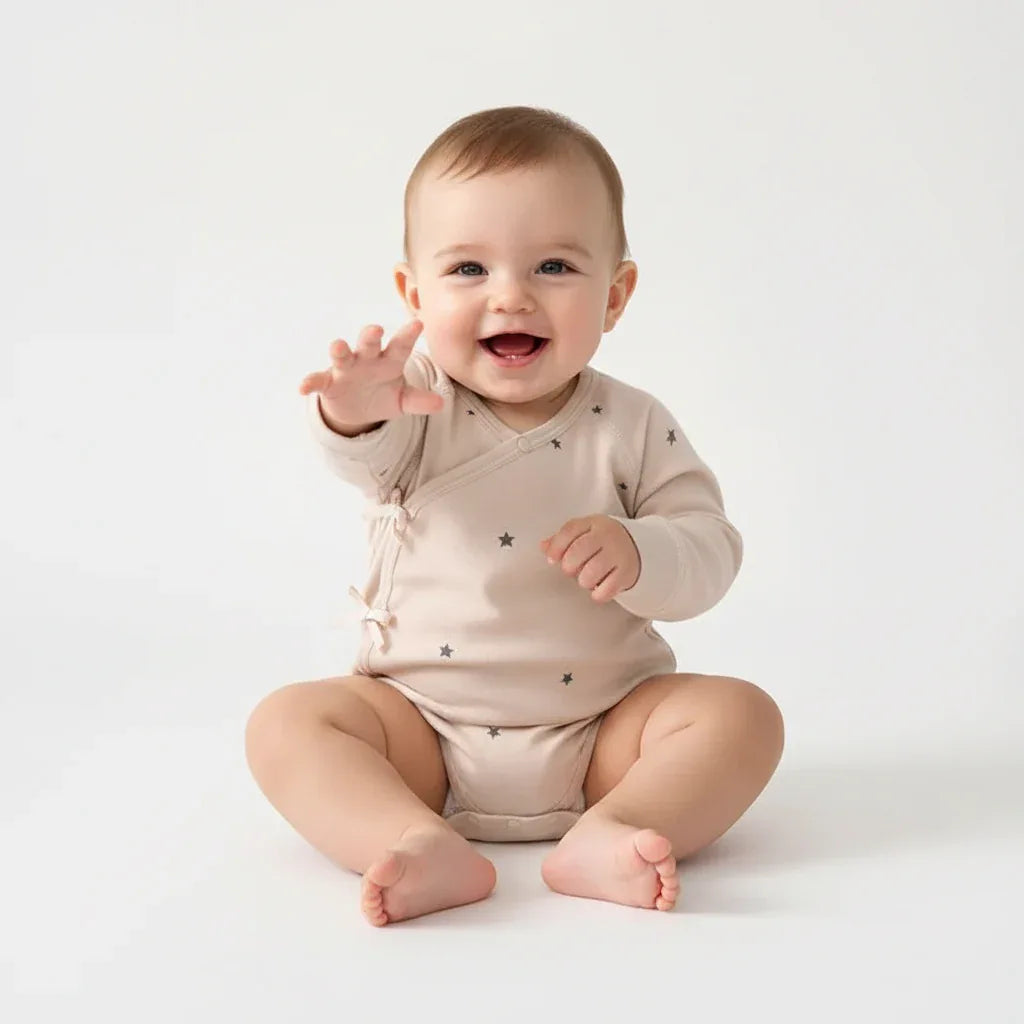 Baby Cotton Star Bodysuit – Soft Comfort for Little Stars - LunaKit Baby