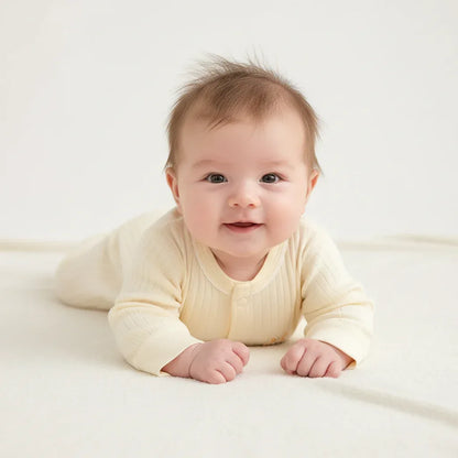 Baby Premium Cotton Romper – Superior Comfort for Growing Babies - LunaKit Baby