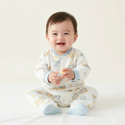 Baby Cotton Floral Animal Onesie – Gentle Style for Little Days - LunaKit Baby