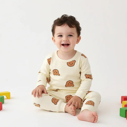 Baby Bear Cotton Pajama Set – Cozy Comfort for Sweet Dreams - LunaKit Baby