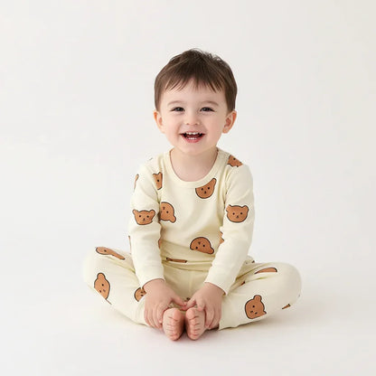 Baby Bear Cotton Pajama Set – Cozy Comfort for Sweet Dreams - LunaKit Baby