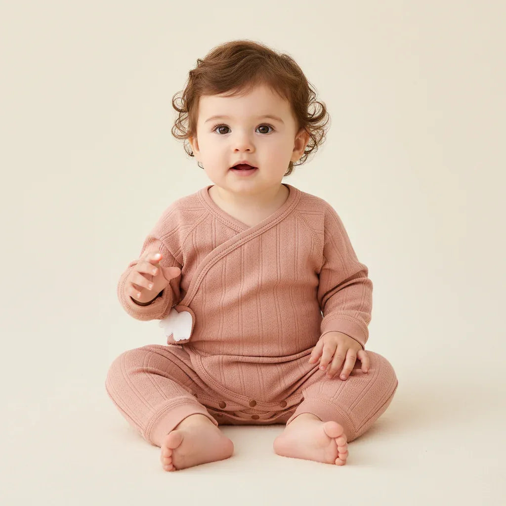 Newborn Cotton Romper – Gentle Comfort for First Little Days - LunaKit Baby