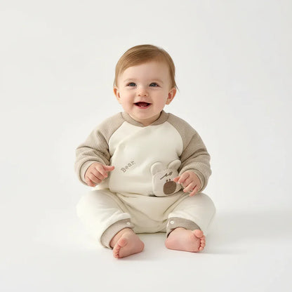 Baby Thick Cotton Winter Jumpsuit – A-Level Warmth & Comfort - LunaKit Baby