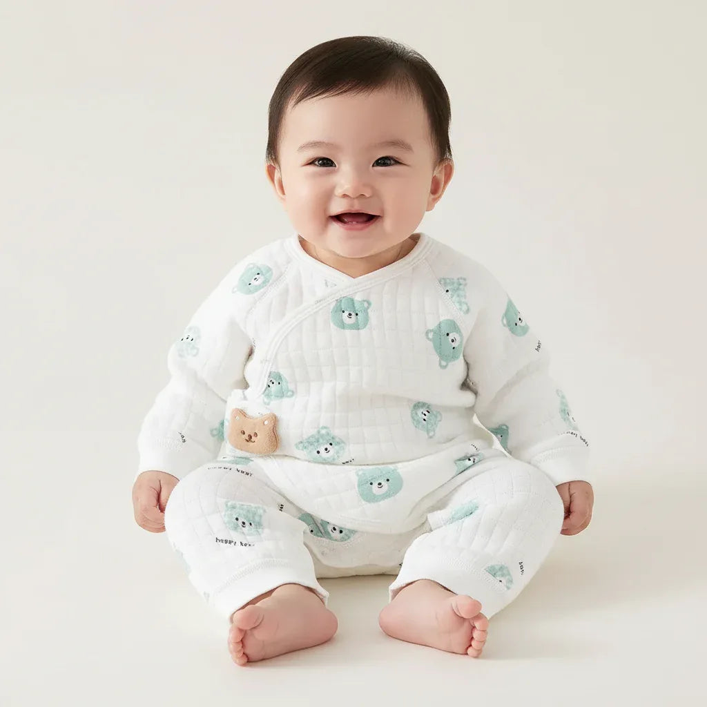 Newborn Premium Cotton Romper – Gentle Comfort for First Days - LunaKit Baby