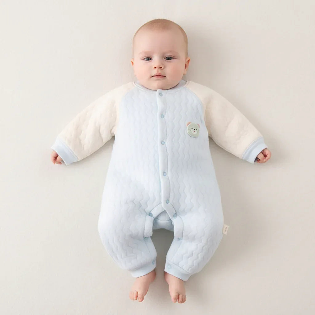 Baby Cotton Winter Romper – Cozy Comfort for Cold Little Days - LunaKit Baby