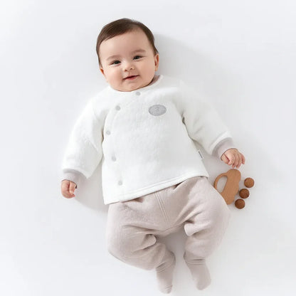 Baby Thermal High Waist Pajama Set – Extra Warmth for Cozy Nights - LunaKit Baby