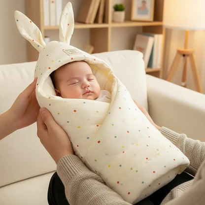 Newborn Bunny Swaddle Blanket – Sweet First Moments to Cherish - LunaKit Baby