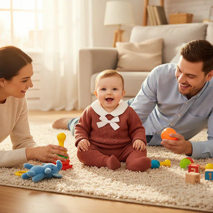 Baby Girl Sweater Outfit Set – Elegant Comfort for Little Moments - LunaKit Baby