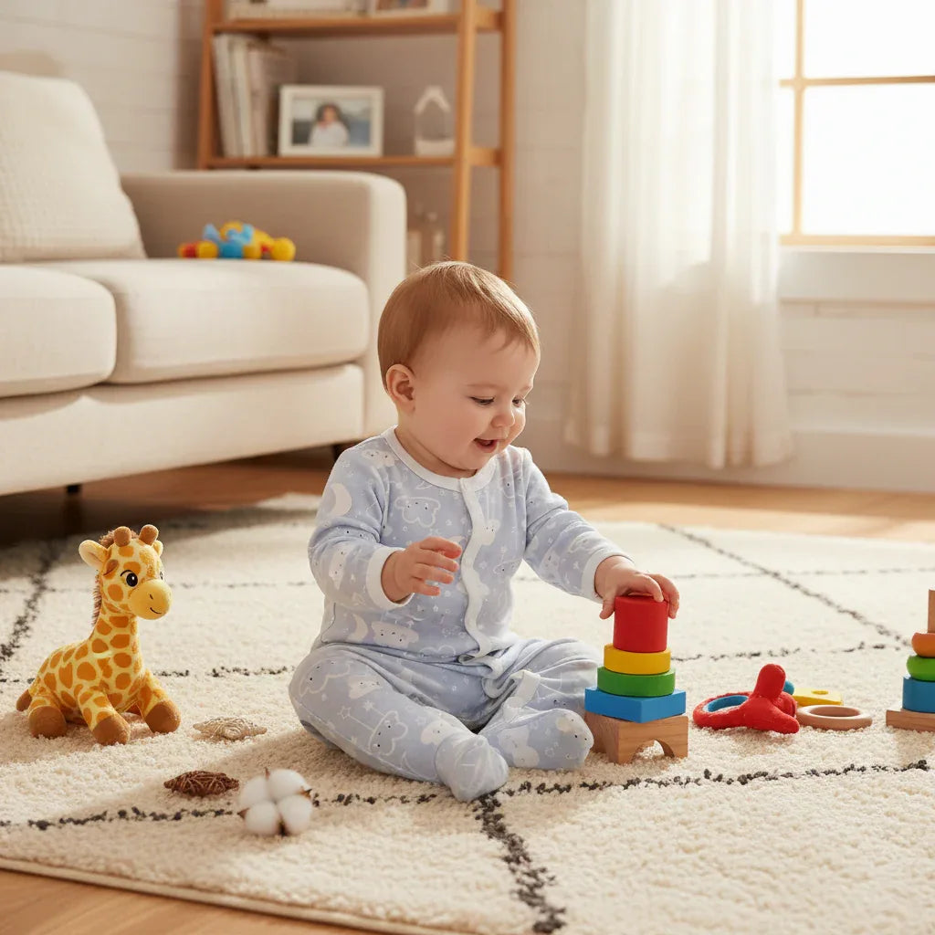 Baby Cotton Bodysuit Romper – Soft Everyday Comfort for Little Ones - LunaKit Baby