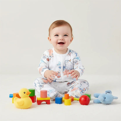 Baby Cotton Bodysuit Romper – Soft Everyday Comfort for Little Ones - LunaKit Baby