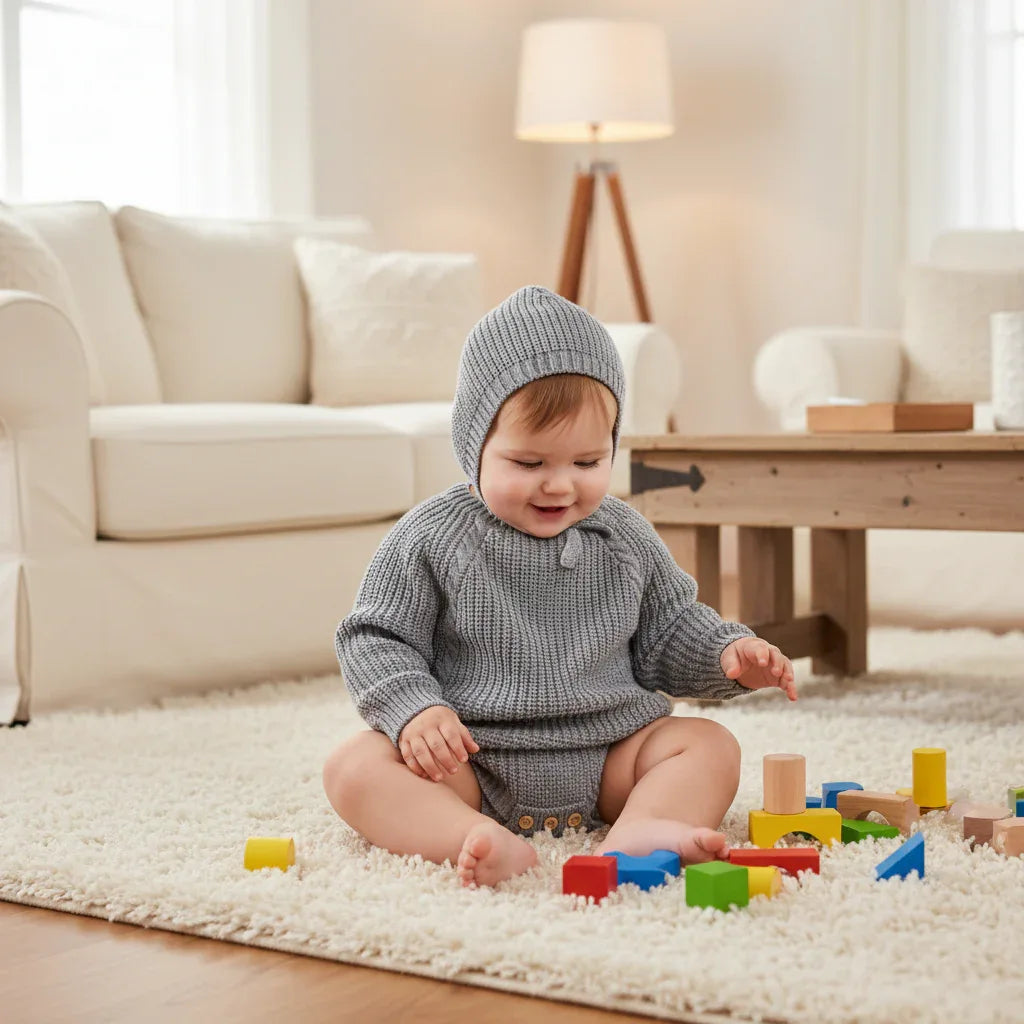 Baby Romper & Hat Set – Cozy Comfort for Sweet Little Days - LunaKit Baby