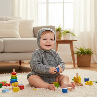 Baby Romper & Hat Set – Cozy Comfort for Sweet Little Days - LunaKit Baby