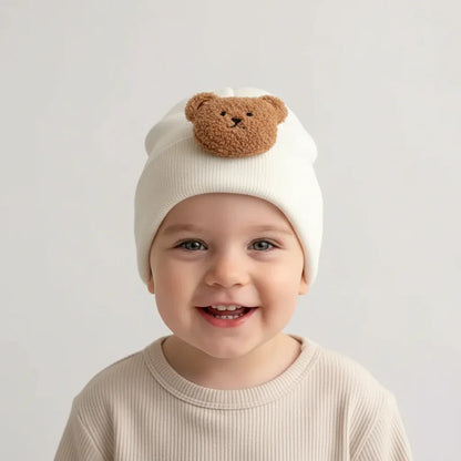 Baby Knitted Bear Hat – Cozy Warmth for Sweet Little Heads - LunaKit Baby