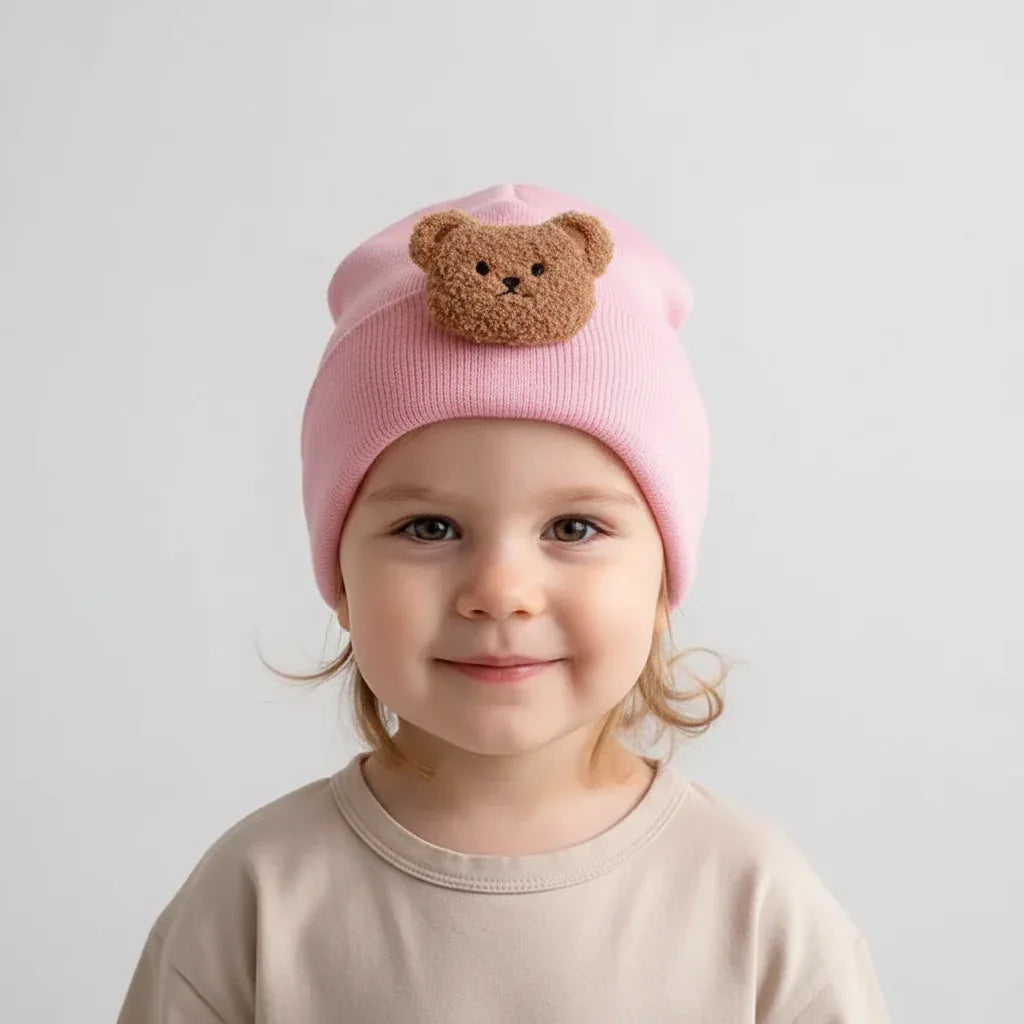 Baby Knitted Bear Hat – Cozy Warmth for Sweet Little Heads - LunaKit Baby