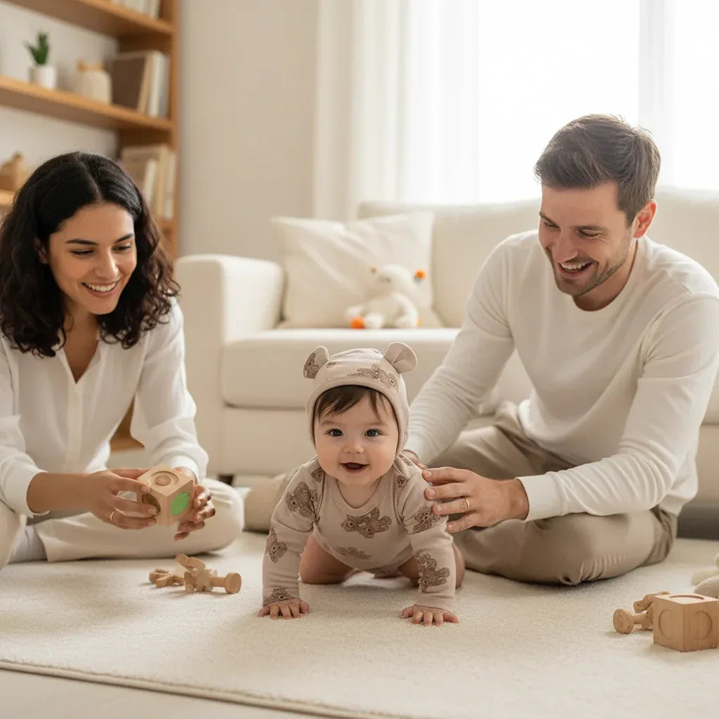 Baby Bear Bodysuit Set – Soft Cuteness for Little Adventures - LunaKit Baby