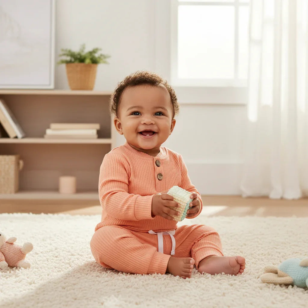 Baby Ribbed Outfit Set – Easy Comfort for Everyday Little Style - LunaKit Baby