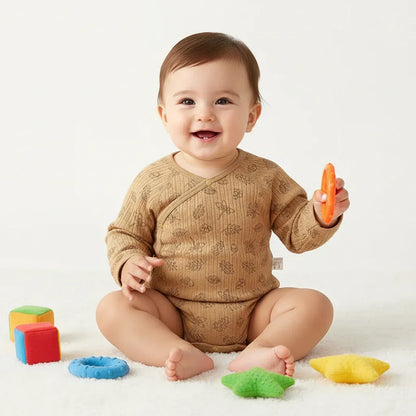 Baby Cotton Belly Guard Romper – Extra Warmth for Gentle Care - LunaKit Baby