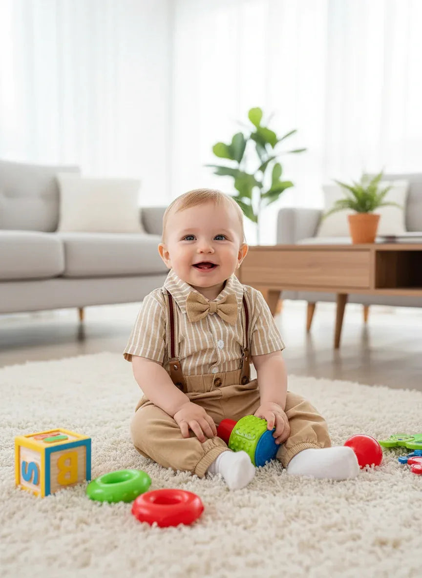 Baby Boy Gentleman Outfit Set – Smart Style for Special Moments - LunaKit Baby