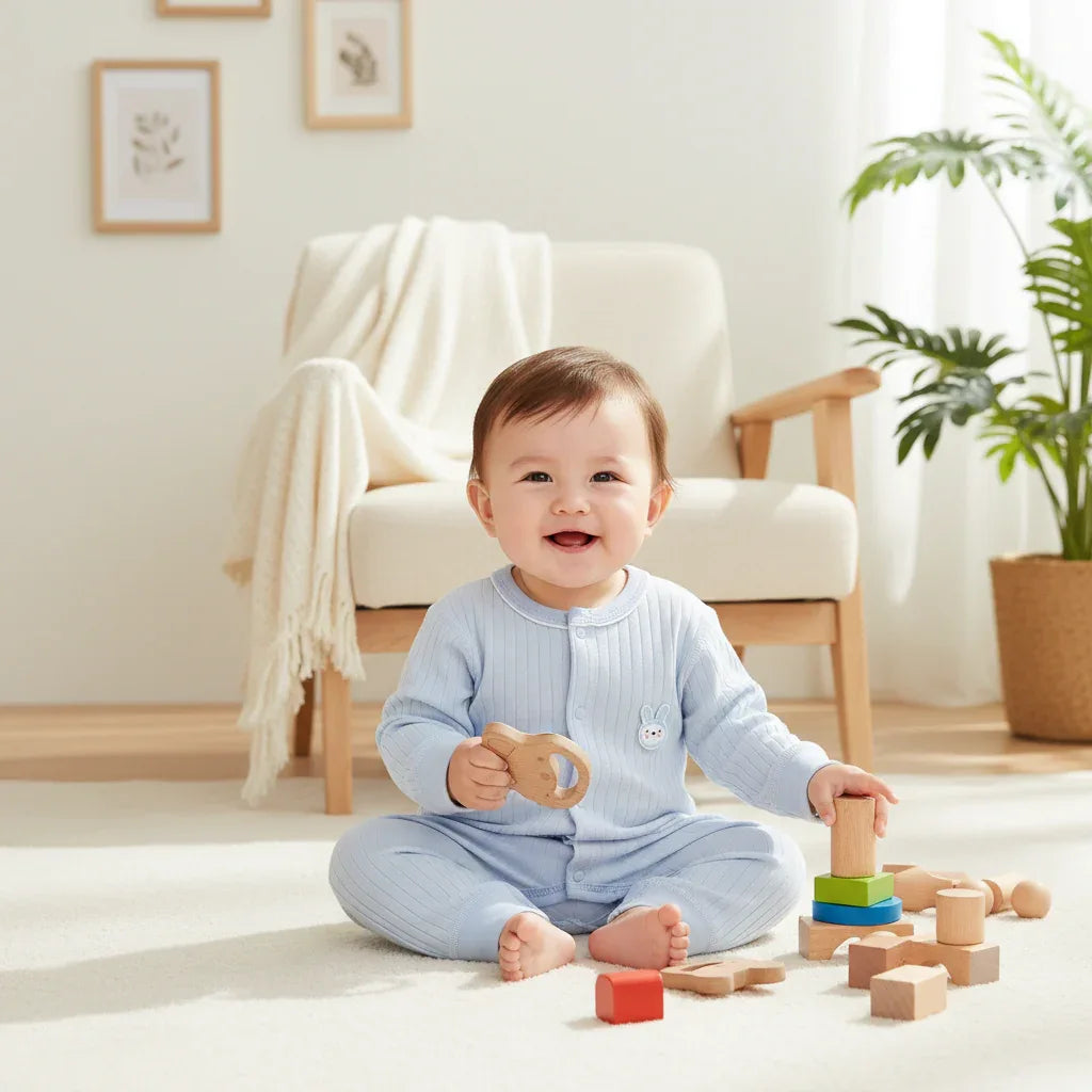 Baby Premium Cotton Romper – Superior Comfort for Growing Babies - LunaKit Baby